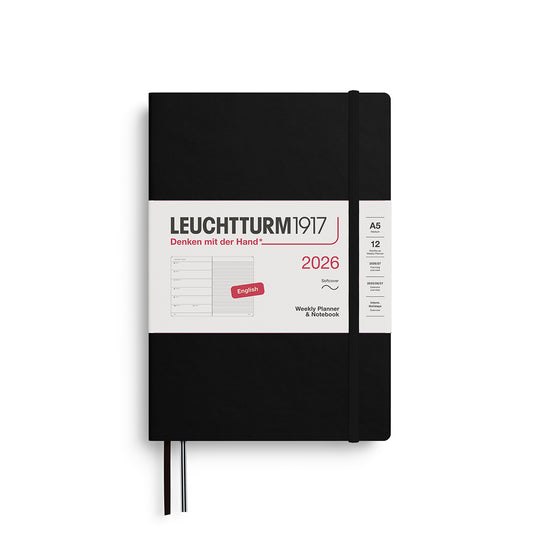 Leuchtturm kalender 2026 A5 Hard Cover Weekly Planner & Notebook