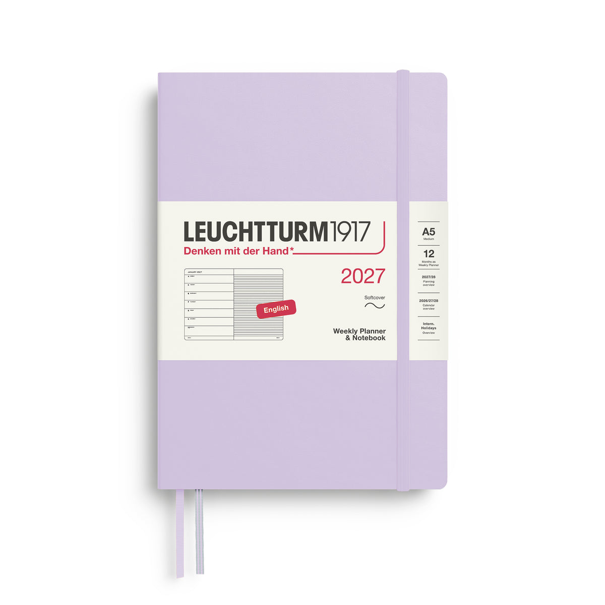 Leuchtturm kalender 2027 A5 Soft Cover Weekly Planner & Notebook