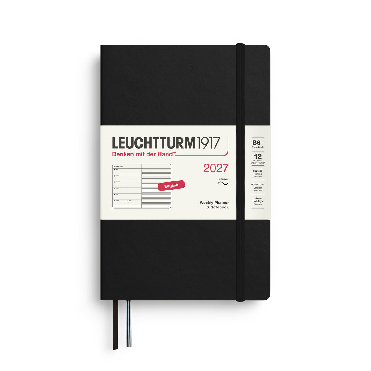 Leuchtturm kalender 2027 B6+ Soft Cover Weekly Planner & Notebook