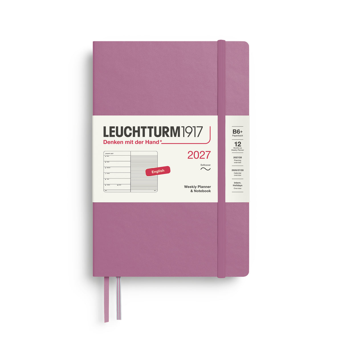 Leuchtturm kalender 2027 B6+ Soft Cover Weekly Planner & Notebook