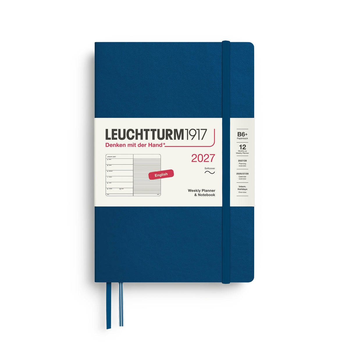 Leuchtturm kalender 2027 B6+ Soft Cover Weekly Planner & Notebook
