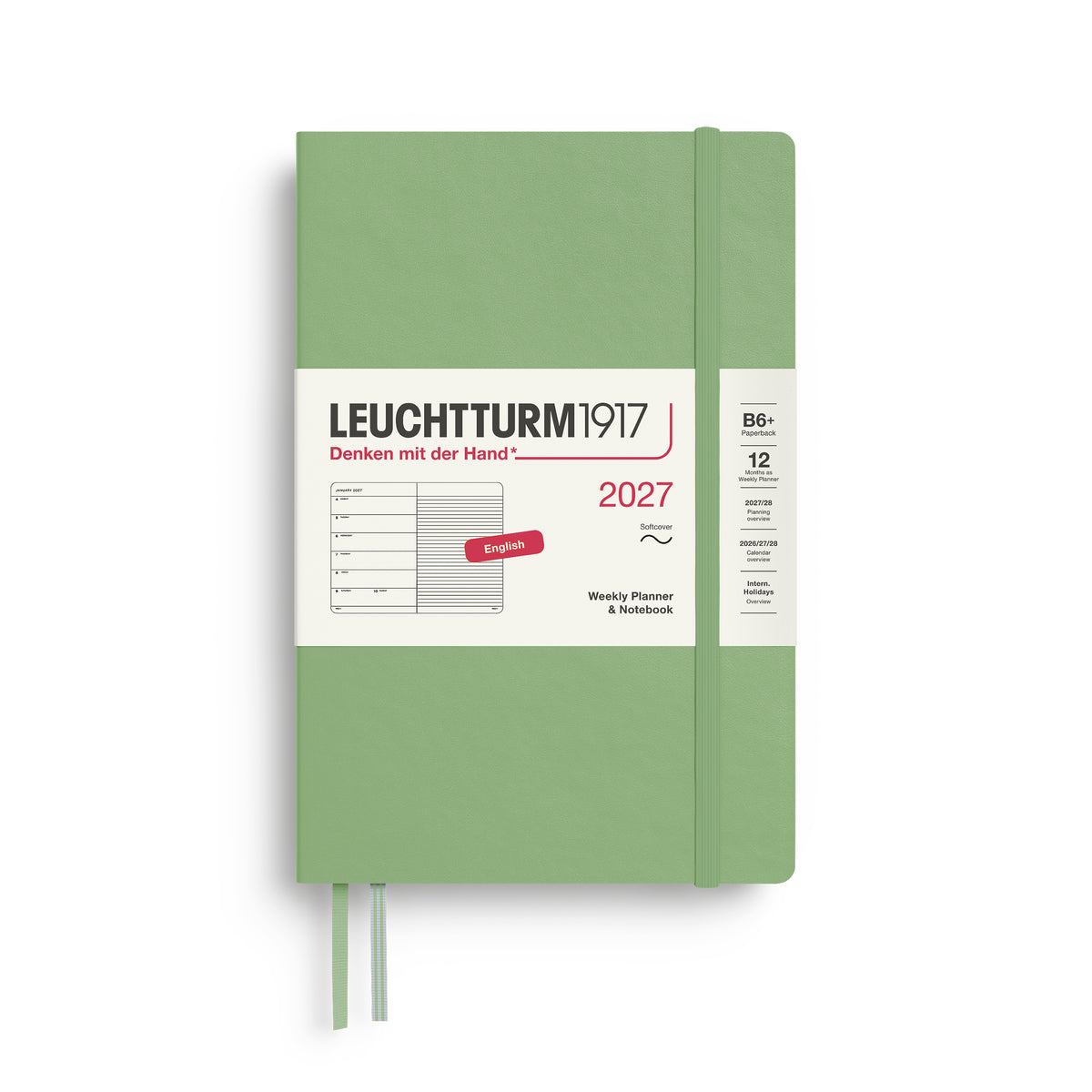Leuchtturm kalender 2027 B6+ Soft Cover Weekly Planner & Notebook