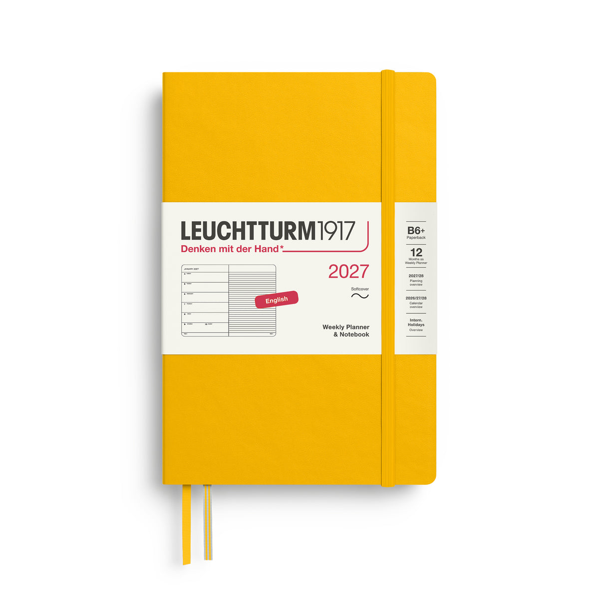 Leuchtturm kalender 2027 B6+ Soft Cover Weekly Planner & Notebook