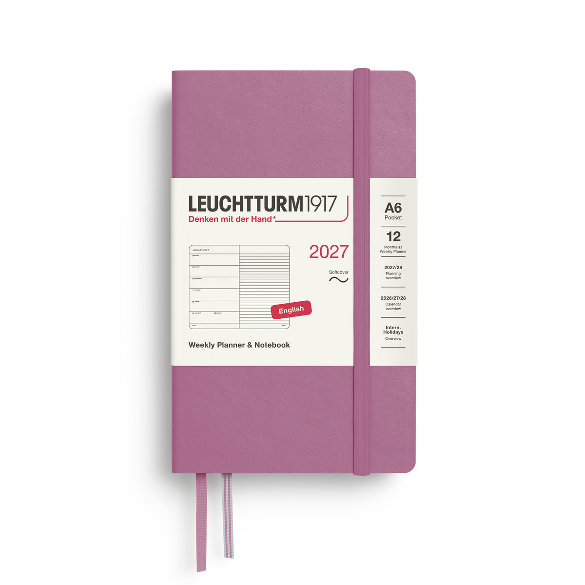Leuchtturm kalender 2027 A6 Soft Cover Weekly Planner & Notebook