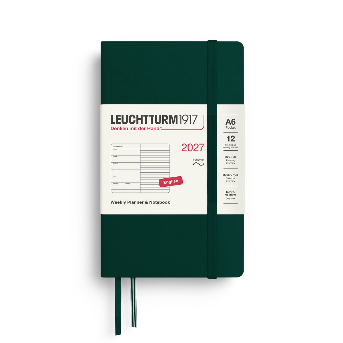 Leuchtturm kalender 2027 A6 Soft Cover Weekly Planner & Notebook