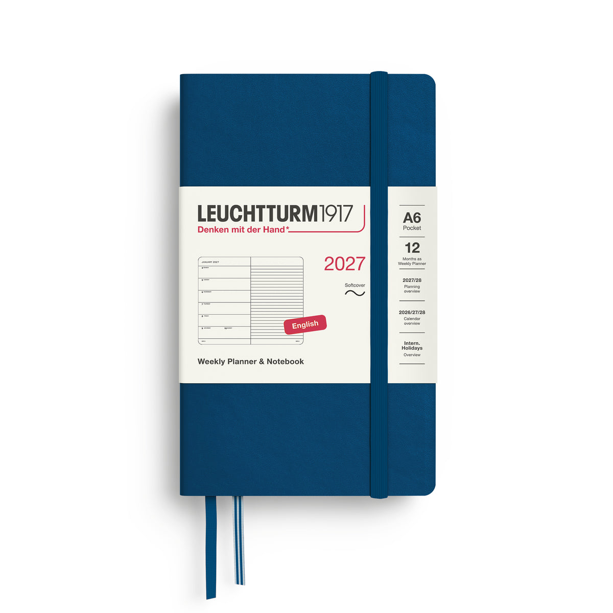 Leuchtturm kalender 2027 A6 Soft Cover Weekly Planner & Notebook