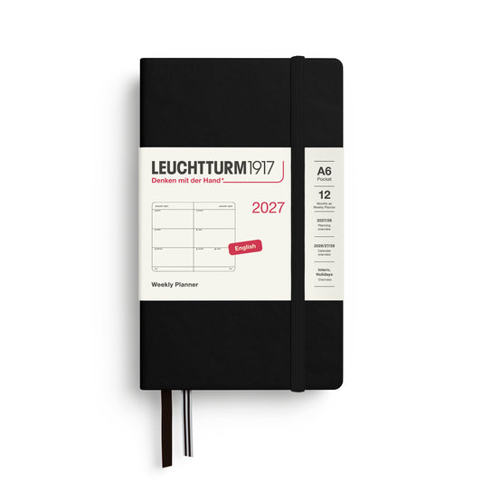Leuchtturm kalender 2027 A6 Hard Cover Weekly Planner