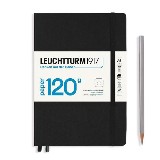 Anteckningsbok i A5, Leuchtturm 1917 Black, 120g