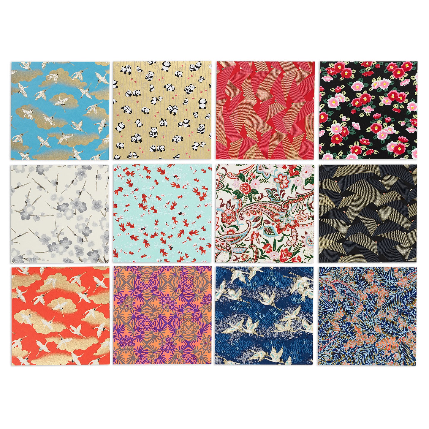 Japanskt origamipapper Chiyogami