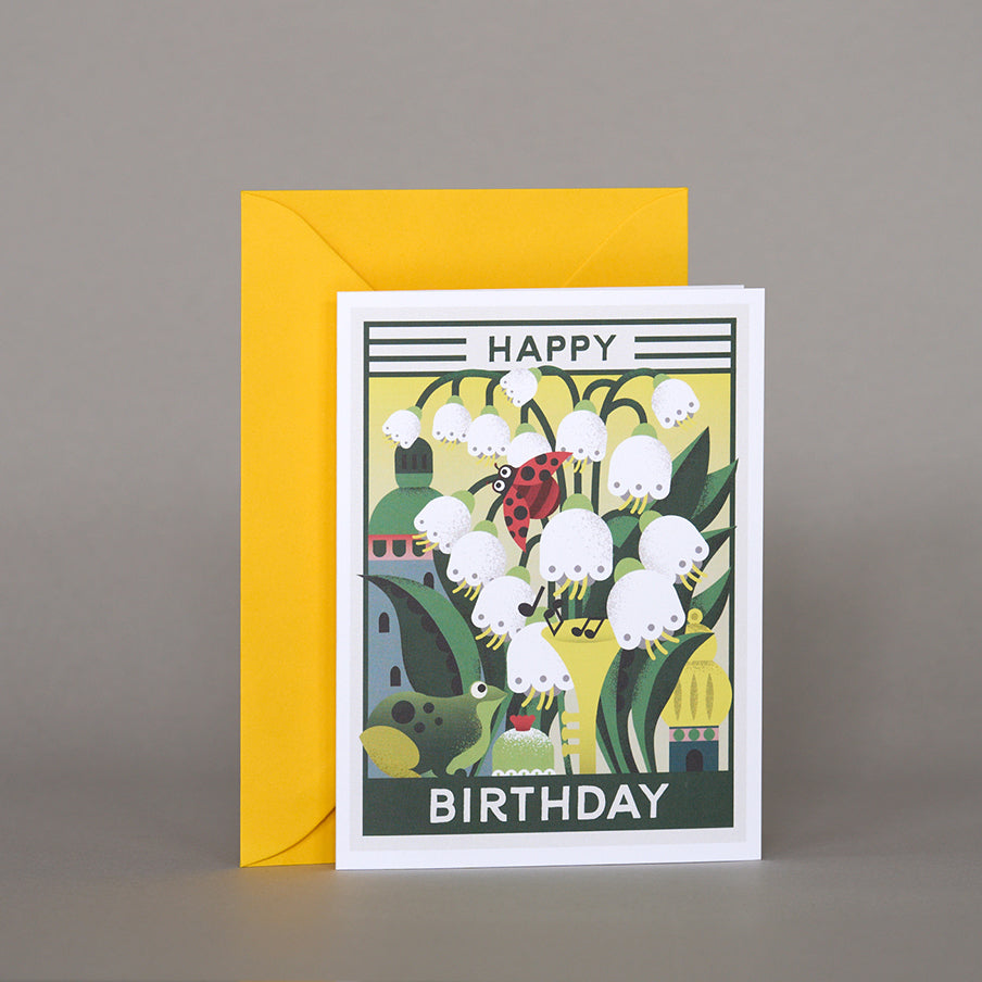 Linda Pabst Kort - Happy Birthday Ladybug