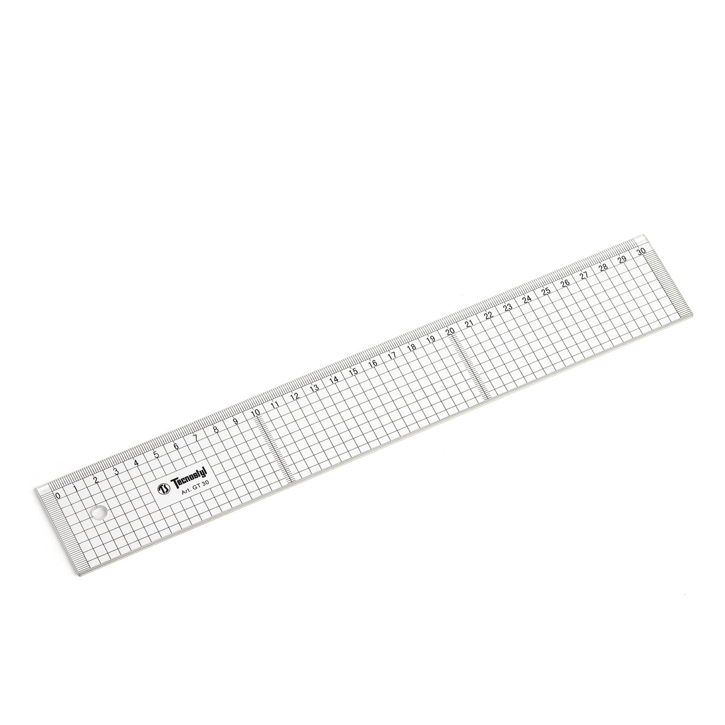 Skärlinjal - plexi med stålkant