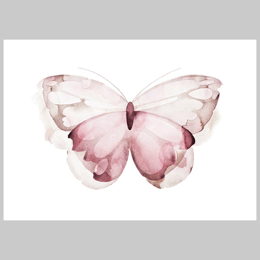 Malin Signahl Poster Fjäril rosa