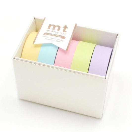 Washi giftbox 5 st Pastel