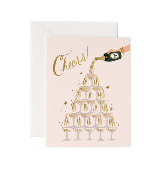 Rifle Paper Champagne Tower Cheers